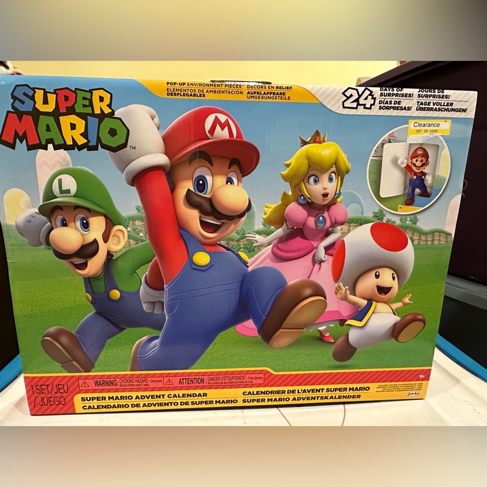 SUPER MARIO Nintendo Advent Calendar Christmas Holiday Calendar Action Figures